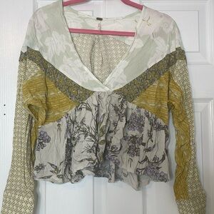Multi print, free people blouse!